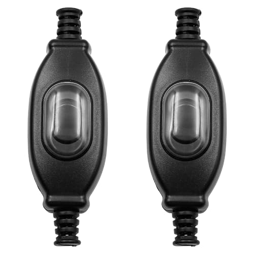 CENPEK 2PCS Wasserdichter Inline-Schalter Außenlichtschalter 250V Wippschalter für Lampen Elektrogeräte Transformatoren von CENPEK