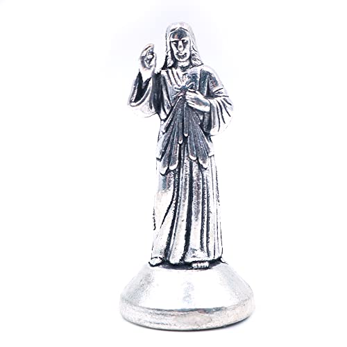 CENPEK 5 Stück Jesus Statuette Modell Statue von Christus Erlser Heimdekoration Legierung Metall Silber von CENPEK