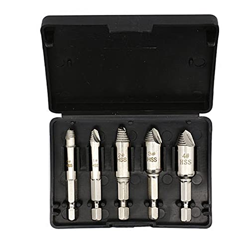 CENPEK 5-teiliges Schraubenausdreher-Set und abisolierter Schraubenentferner, beschädigter Schraubenausdreher-Set, Schraubenentferner, Schraubenausdreher von CENPEK