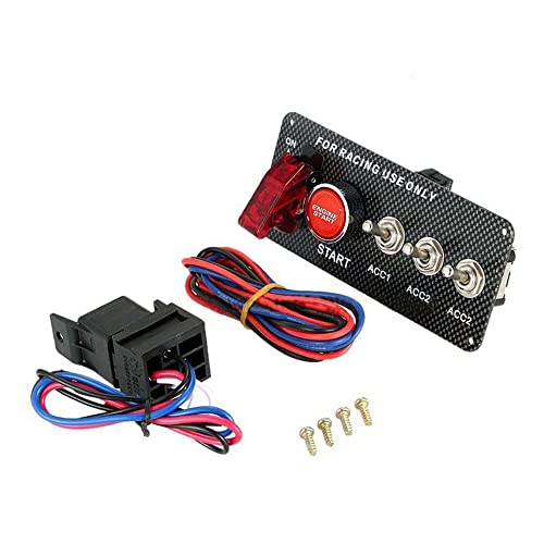 CENPEK DC 12V Zündschalter Panel 5 in 1 Auto Motor Start Taster LED Toggle Für Rennwagen von CENPEK