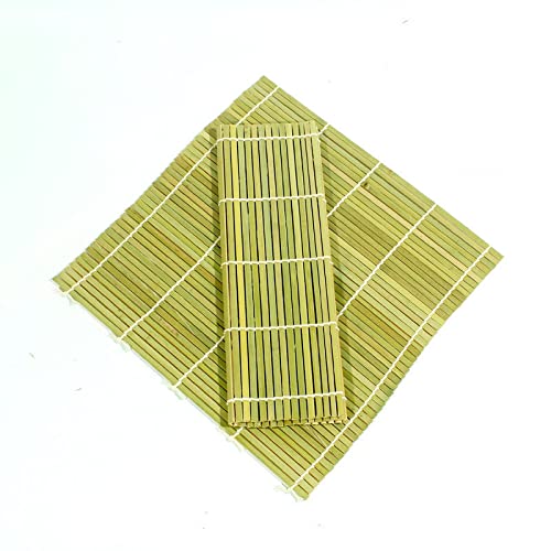 CENPEK Sushi-Matte aus Bambus, Sushi-Roller, Sushi-Rollmatte, 24 cm, quadratisch, 2 Stück von CENPEK