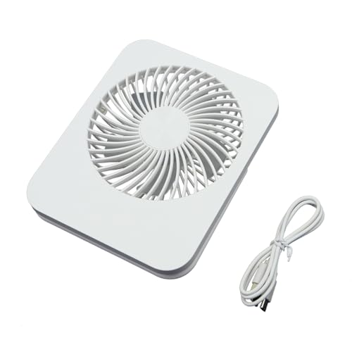 CENPEK Tragbarer Ventilator mit 3 Geschwindigkeiten, tragbarer Kleiner Schreibtischventilator, 2000 mAh, Schreibtischventilator, 180 ° Faltbarer Kühlventilator (weiß) von CENPEK