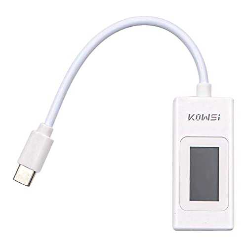 CENPEK USB C Tester Meter Type-C Strommesser 4-30V 0-6.5A PD QC USB Leistungsmesser Kapazität Spannungstester (Weiß) von CENPEK