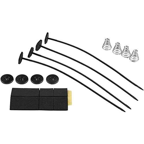 CENPEK Universal Electric Fan Mounting Kit, Auto Cooling Radiator Fan Mounting Kit Tie Straps Pads Feet Mount Fan Mounting Feet Accessories (Schwarz) von CENPEK