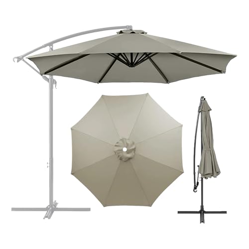 2.3m 2.5m 2.7m 3.0m 3.5m 4.0m Sonnenschirm Ersatzbezug 6 /8Streben Ersatz-Sonnenschirm Überdachung Ersatzabdeckung mit Sonnenschirm Stoff Uv Schutz 80 Windfest Stabil (2.3m,8 Ribs,Top colour) von CENPENYA