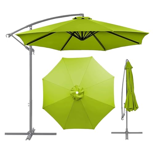 2.3m 2.5m 2.7m 3.0m 3.5m 4.0m Sonnenschirm Ersatzbezug 6 /8Streben Ersatz-Sonnenschirm Überdachung Ersatzabdeckung mit Sonnenschirm Stoff Uv Schutz 80 Windfest Stabil (2m,6 Ribs,Grass green) von CENPENYA