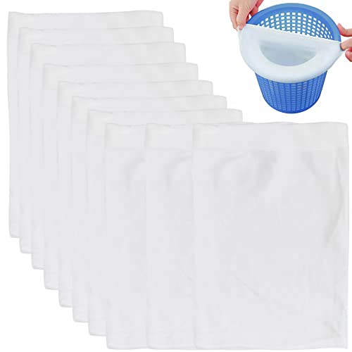 CENRONG Schwimmbad Skimmer Socken,10 Stück Pool Skimmer Socken Filter Skimmer Pool Filter Saver Socken Netz Entfernt Gras,Blätter Öl,Pollen,Insekten und Haare von CENRONG