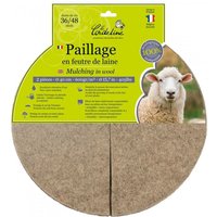 2er-Set Mulchscheiben, 600 g/m², 0,4x0,4 m Centrale Brico von CENTRALE BRICO