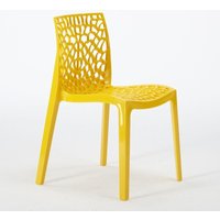 Grand Soleil Gruvyer Stapelbar Polypropylen Küche Bar Stühle - Gelb Grand Soleil Gruvyer Stapelbar Polypropylen Küche Bar Stühle - Gelb von CENTRALE BRICO