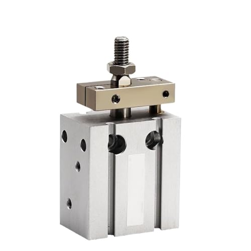 CENWQNZP 1 Stück CDUK6 Anti-Rotation Mini Free Mount Pneumatikzylinder Bohrung 6 mm Eingebauter Magnet Doppeltwirkend Micro Einzelstangenzylinder(CDUK6X30D) von CENWQNZP