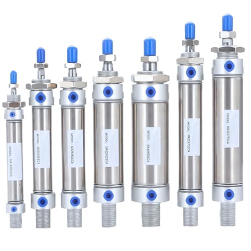 CENWQNZP 1 stücke Edelstahl Double Action Typ Mit Magnet 16/20/25/32/40mm Bohrung 25/50/75/100/125/150mm hub pneumatische Zylinder(Stroke 175mm,Bore 20mm) von CENWQNZP
