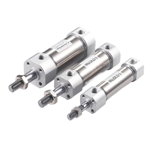 CENWQNZP 1 stücke MG 20/25/32/40 Bohrung Edelstahl Pneumatische Mini Zylinder 25-250mm Hub Luftdruck Miniatur Doppeltwirkend(100mm Stroke,40mm Bore) von CENWQNZP