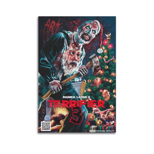 CEOK Terrifier 3 Poster Vintage Art Poster Wandkunst Dekor Leinwand Poster & Drucke Wandposter für Zimmer Ästhetisch 40 x 60 cm Unrahmen-Stil CEOK Terrifier 3 Poster Vintage Art Poster Wandkunst Dekor Leinwand Poster & Drucke Wandposter für Zimmer Ästhetisch 40 x 60 cm Unrahmen-Stil von CEOK
