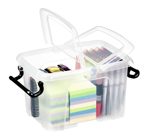 CEP Strata Smart Box HW60 Aufbewahrungsbox anklemmbare Tragegriffe 6 Liter transparent von Strata