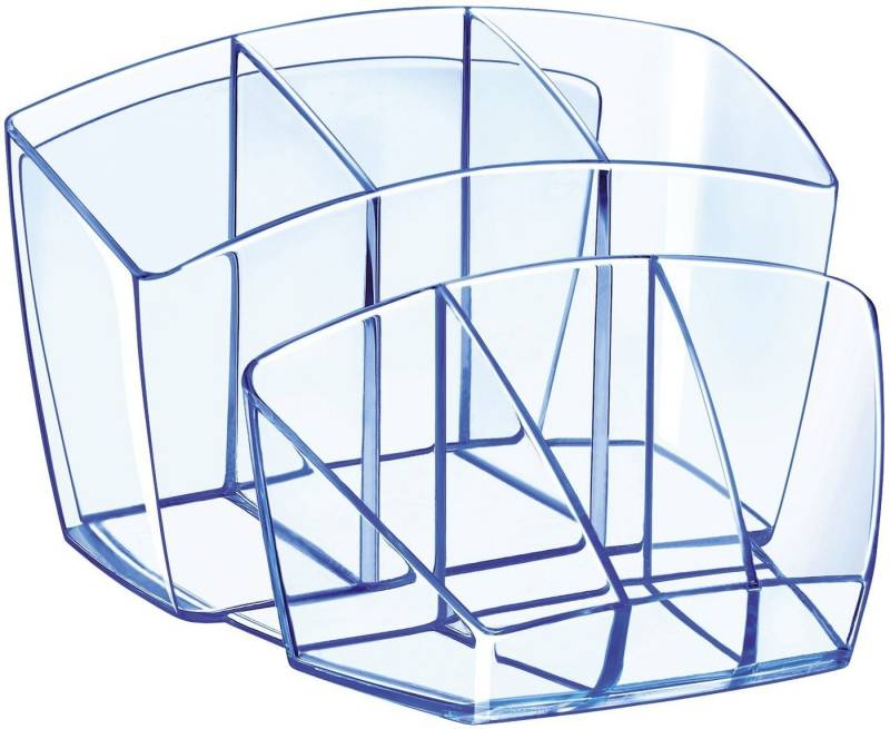 CEP Aufbewahrungsbox Ice Blue blau-transparent Polystyrol 6 Fächer 14,3 x 15,8 x 9,3 cm von CEP