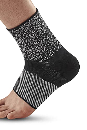 CEP - ORTHO ACHILLES SLEEVE MAX SUPPORT COMPRESSION unisex | Achillessehnen Bandage mit 3D-Silikon-Pad zur Entlastung der Achilles Sehne | Black/White | XS von CEP