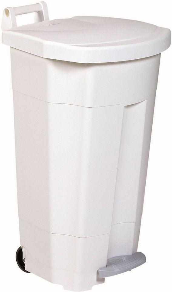 CEP Papierkorb Treteimer Kunststoff 90L weiß. von CEP