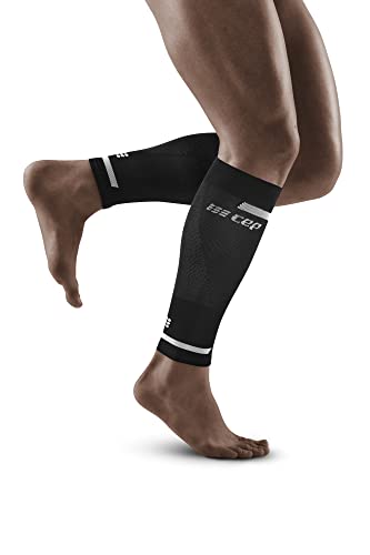 CEP - THE RUN COMPRESSION CALF SLEEVES für Herren | Stulpen für die Beine | Kompressionsstulpen Herren in schwarz zur effektiven Muskelaktivierung der Wade | Gr. V | XL von CEP