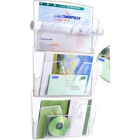 cep Wandprospekthalter DIN A4 3-Fach transparent cep Wandprospekthalter DIN A4 3-Fach transparent von CEP