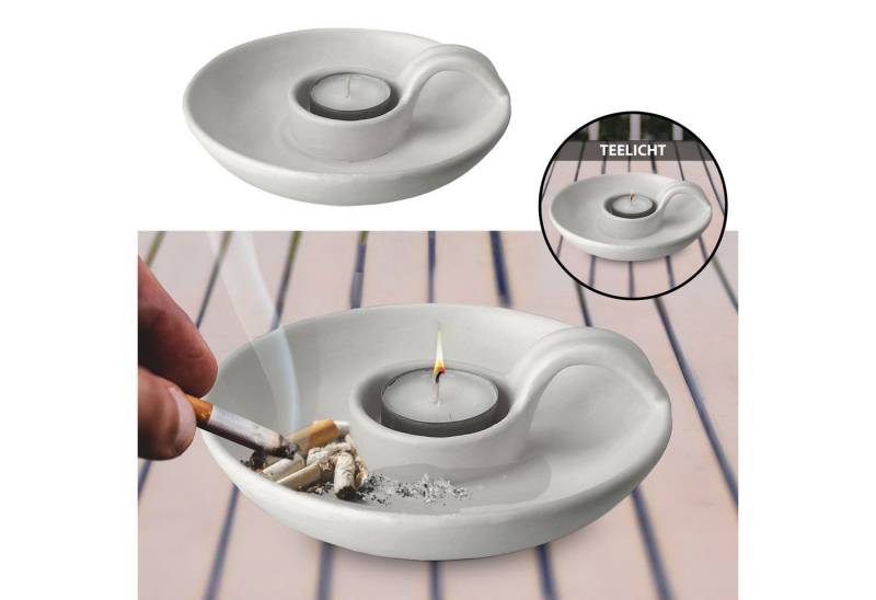 CEPEWA Aschenbecher Teelichthalter Aschenbecher Porzellan weiß Ø15,5x5cm Teelicht Ascher CEPEWA Aschenbecher Teelichthalter Aschenbecher Porzellan weiß Ø15,5x5cm Teelicht Ascher von CEPEWA