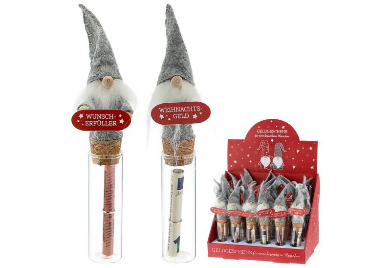 CEPEWA Aufbewahrungsbox Wunschglas Wichtel 24er Set Display 15x2cm Glas PET Papier-Geldschein CEPEWA Aufbewahrungsbox Wunschglas Wichtel 24er Set Display 15x2cm Glas PET Papier-Geldschein von CEPEWA