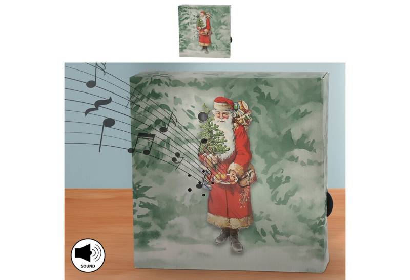 CEPEWA Bewegungsmelder Soundbox 'Santa' 2 X-Mas Sounds Bewegungsmelder 12x12x3,5cm Pappe von CEPEWA