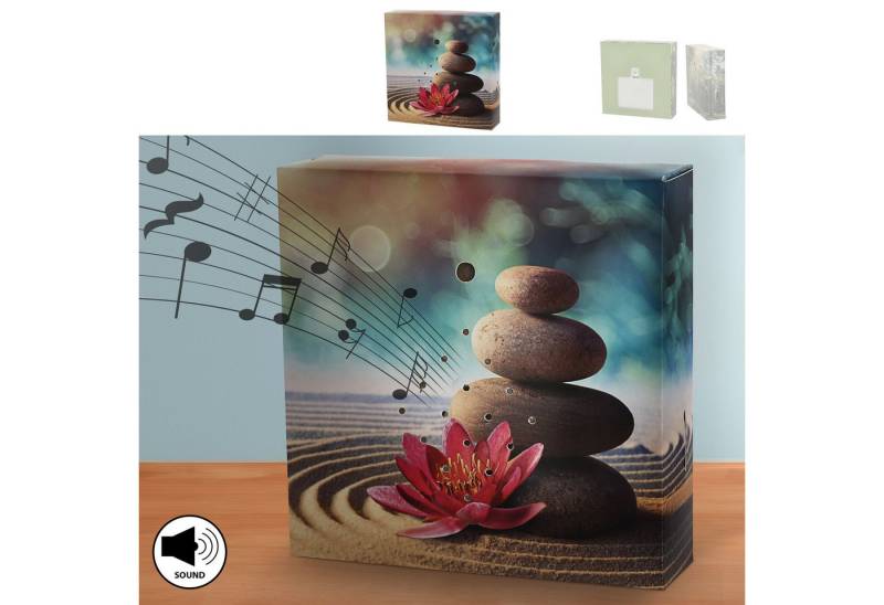 CEPEWA Bewegungsmelder Soundbox 'Steine' Bewegungssensor 12x12x3,5cm Pappe Kunststoff von CEPEWA