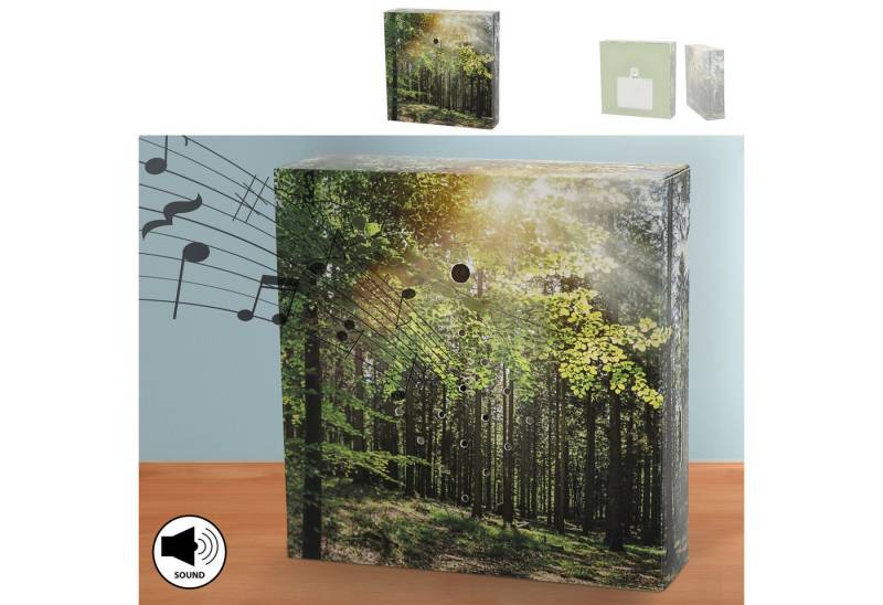 CEPEWA Bewegungsmelder Soundbox 'Wald' Bewegungssensor 12x12x3,5cm Pappe Kunststoff von CEPEWA