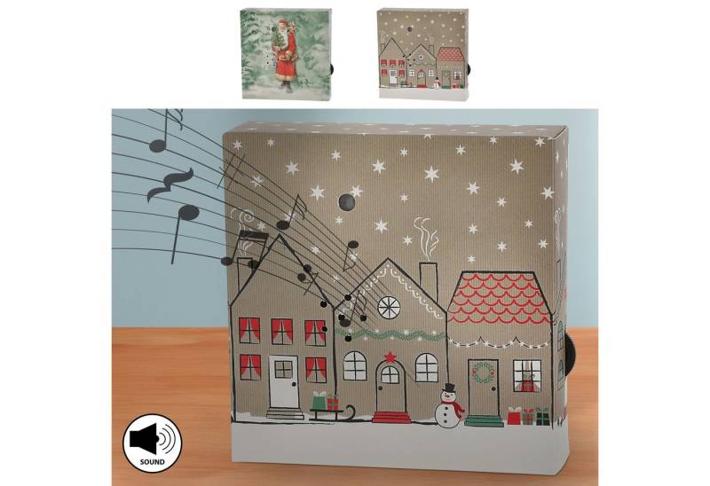 CEPEWA Bewegungsmelder Soundbox 'XMas' 2er Set 2 X-Mas Sounds Bewegungsmelder 12x12x3,5cm von CEPEWA