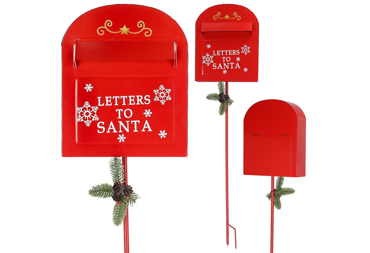 CEPEWA Dekoobjekt Briefkasten 'Letters to Santa' Weihnachtspost Gartenstecker 23x91x7cm CEPEWA Dekoobjekt Briefkasten 'Letters to Santa' Weihnachtspost Gartenstecker 23x91x7cm von CEPEWA