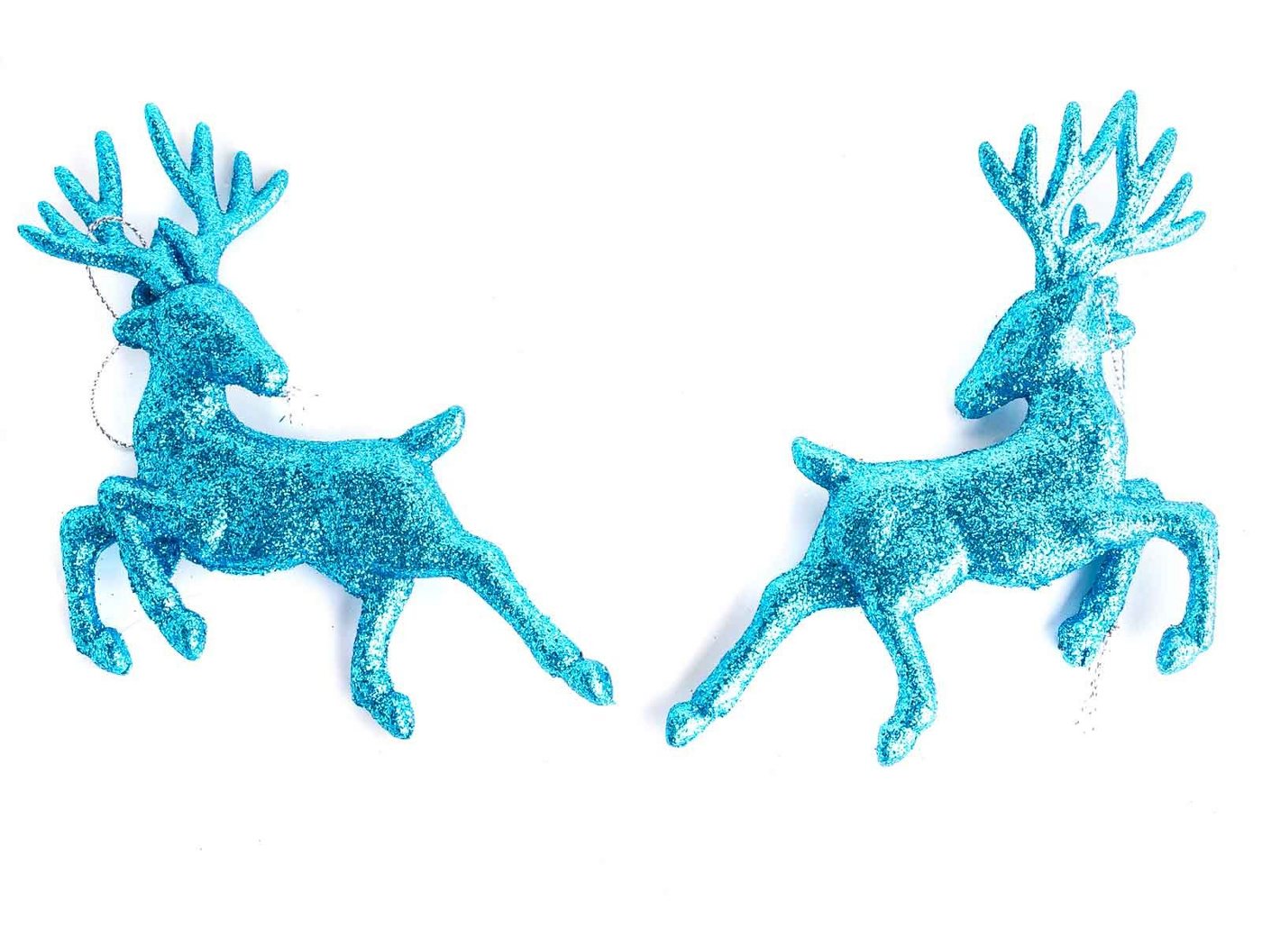 CEPEWA Dekoobjekt Deko Hirsch 2er Set mit Glitzerüberzug (Stück, 2 St., 1) von CEPEWA