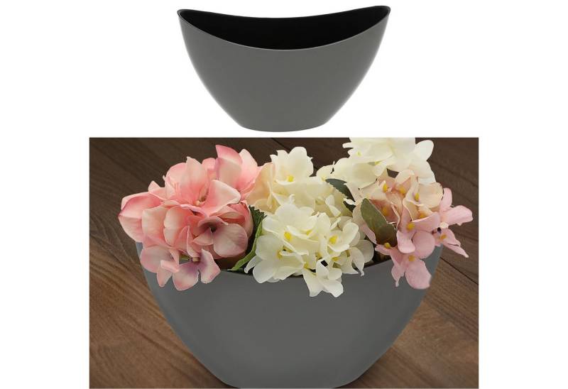 CEPEWA Dekoschale Dekoschale oval grau schwarz 24x14x10cm CEPEWA Dekoschale Dekoschale oval grau schwarz 24x14x10cm von CEPEWA