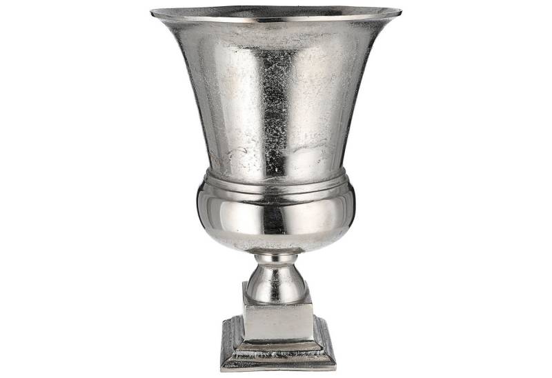 CEPEWA Dekovase Amphore silber 30x43,5x14,5cm Aluminium Blumenvase Vintage-Design Vase von CEPEWA