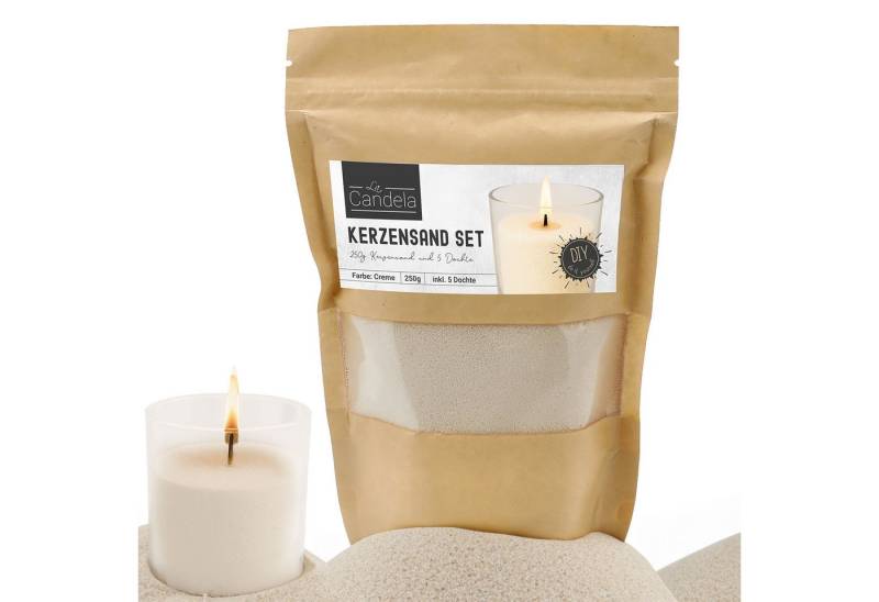 CEPEWA Formkerze DIY Kerzensand 5 Dochte 250gr creme Paraffinwachs Sandgranulat Wachs CEPEWA Formkerze DIY Kerzensand 5 Dochte 250gr creme Paraffinwachs Sandgranulat Wachs von CEPEWA