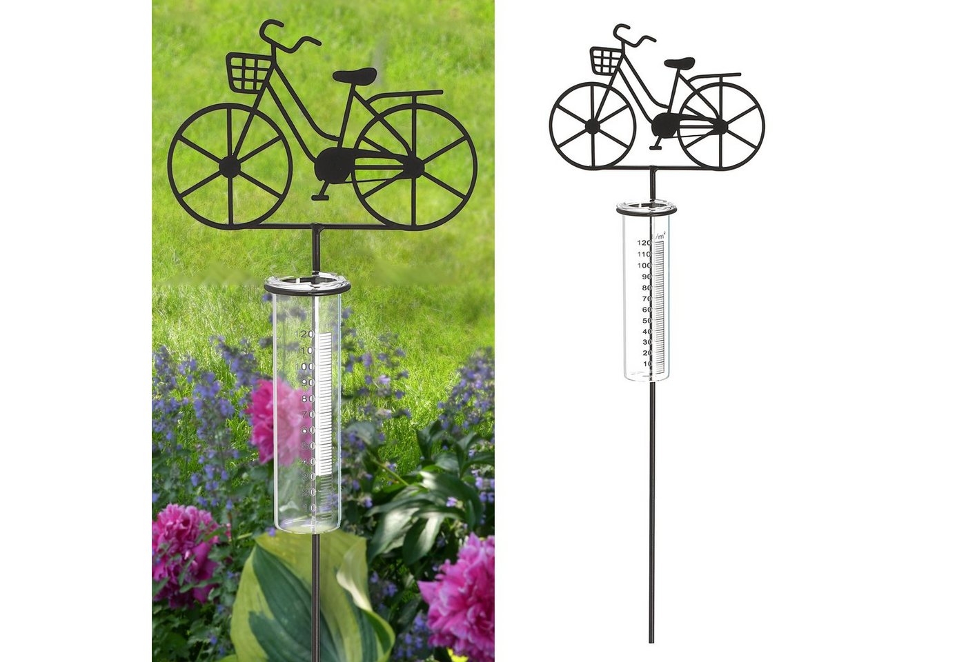 CEPEWA Gartenstecker Gartenstecker Regenmesser Fahrrad CEPEWA Gartenstecker Gartenstecker Regenmesser Fahrrad von CEPEWA