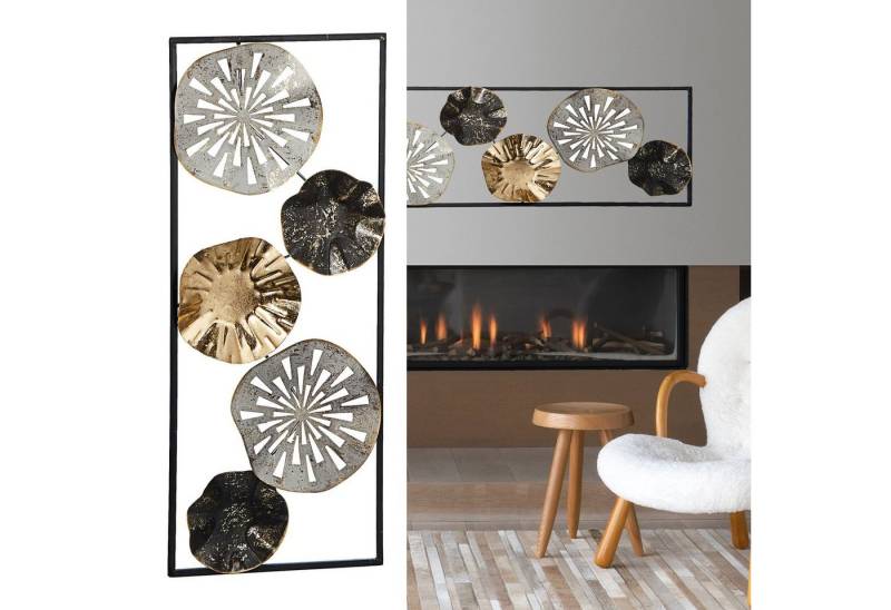 CEPEWA Kunstdruck Wanddeko aus Metall in Rahmen Wandkunst Blumen CEPEWA Kunstdruck Wanddeko aus Metall in Rahmen Wandkunst Blumen von CEPEWA