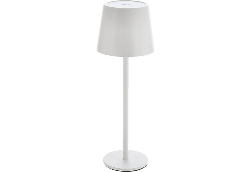 CEPEWA LED Schreibtischlampe LED Tischleuchte Schwarz oder Weiß Akku Tischlampe Modern, LED fest integriert, Warmweiß, Kaltweiß, Reinweiß, Metall Schreibtischlampe Akkulampe Dekoleuchte Dekolampe von CEPEWA