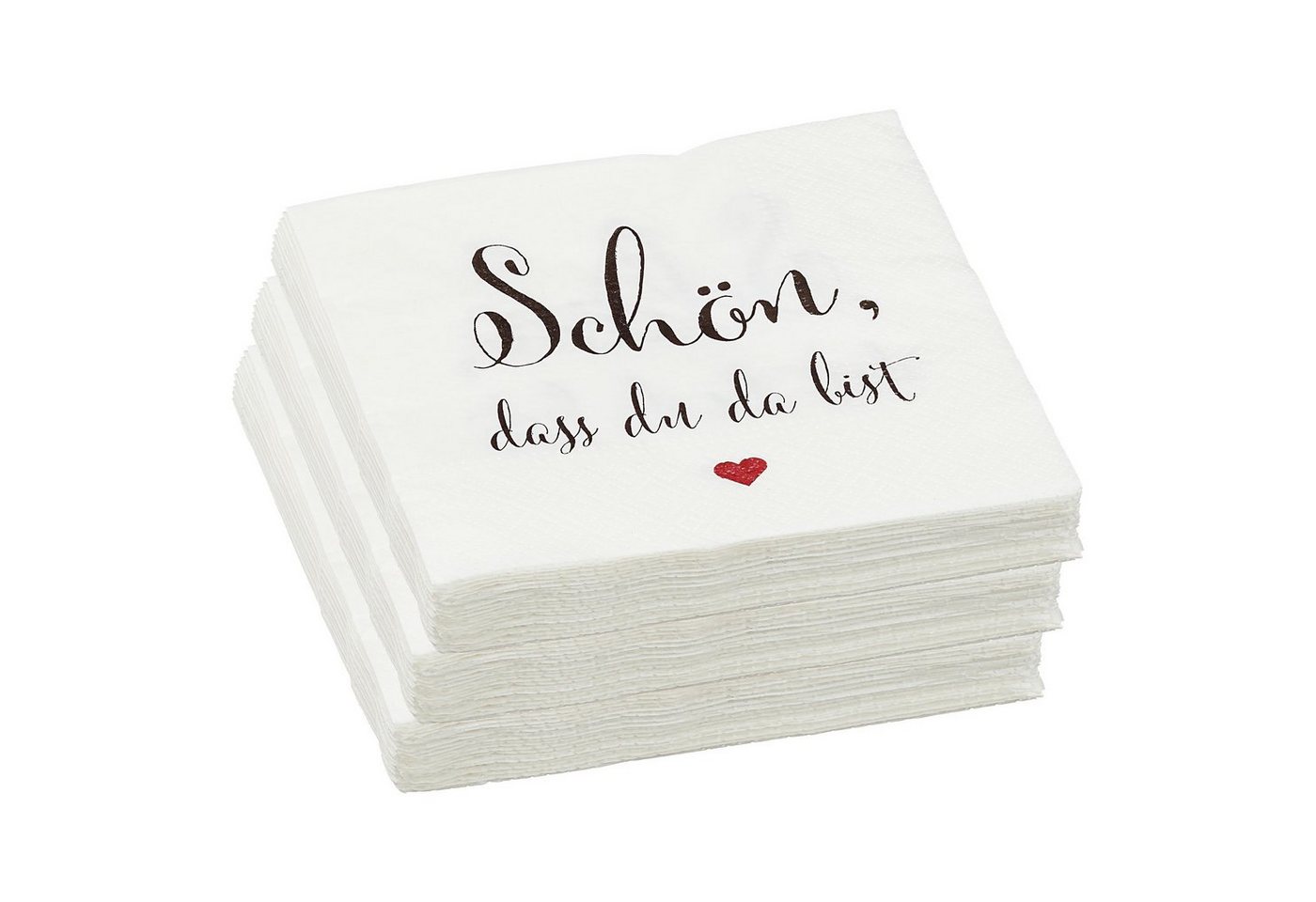 CEPEWA Papierserviette Papierservietten “Schön, dass Du da bist" 60er Set CEPEWA Papierserviette Papierservietten “Schön, dass Du da bist" 60er Set von CEPEWA