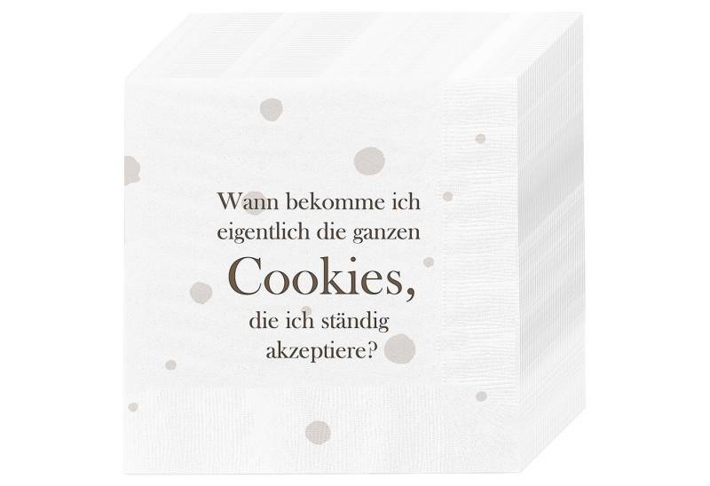 CEPEWA Papierserviette Servietten 'Cookies' 60er Set 33x33cm 3-lagig Papierserviette Tuch von CEPEWA