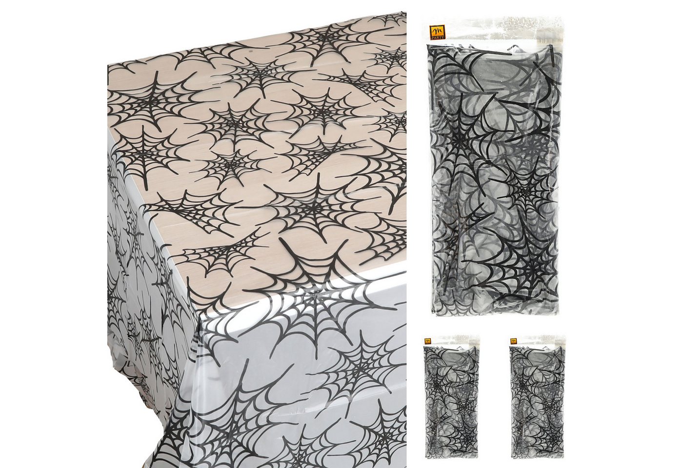 CEPEWA Tischdecke Tischdecke Halloween 4er Set 140x270cm Spinnennetz Kürbisgesicht CEPEWA Tischdecke Tischdecke Halloween 4er Set 140x270cm Spinnennetz Kürbisgesicht von CEPEWA