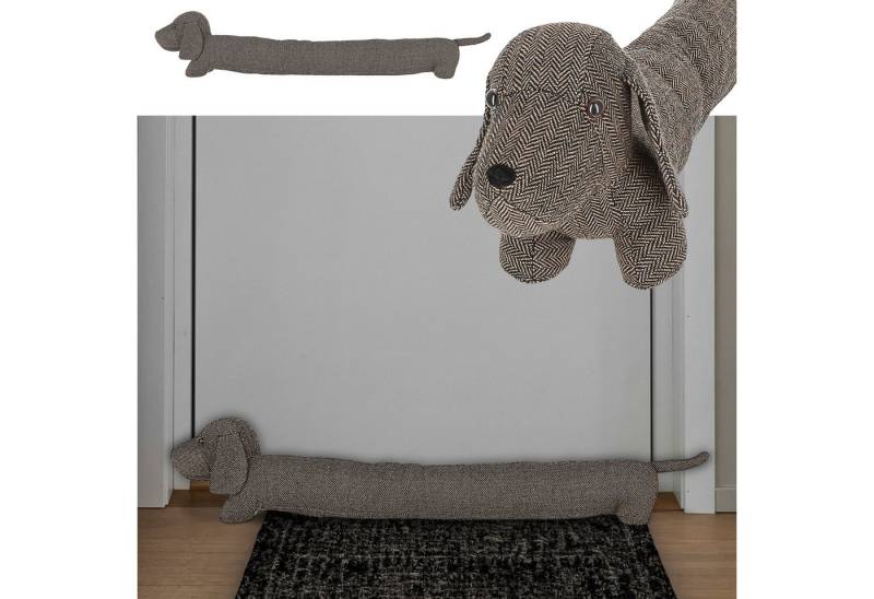 CEPEWA Türstopper Zugluftstopper Hund braun 85x20x10cm Polyester Türstopper Rolle CEPEWA Türstopper Zugluftstopper Hund braun 85x20x10cm Polyester Türstopper Rolle von CEPEWA