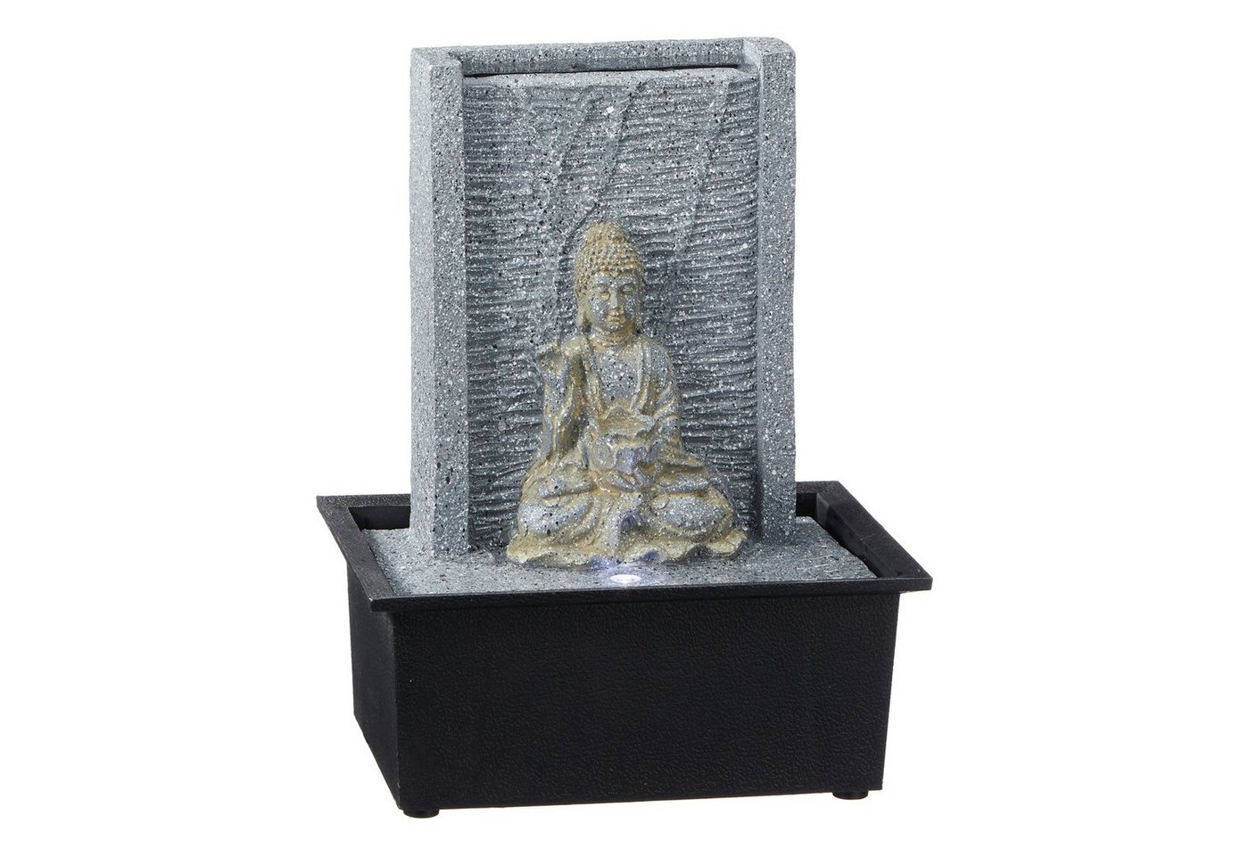 CEPEWA Zimmerbrunnen LED Zimmerbrunnen mit Buddhafigur, 21 cm Breite, (Stück, 1 tlg., 1 Zimmerbrunnen), tolle Dekoration von CEPEWA