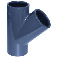 PVC Fittinge, PVC Rohrverbinder, T-Stück Muffe 32 mm PN16, 45 Grad von CEPEX