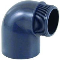 PVC Winkel 50mm, 90 Grad, PVC Fitting Muffe x AG, PN10 PVC Winkel 50mm, 90 Grad, PVC Fitting Muffe x AG, PN10 von CEPEX