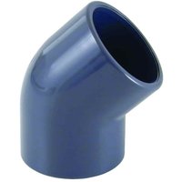 PVC Winkel 50mm 45 Grad, Muffe PN16, Klebefitting PVC Winkel 50mm 45 Grad, Muffe PN16, Klebefitting von CEPEX