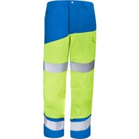 Sicherheits-Reflexhose XP Gelb Fluorescent/Azurblau XS - FR(36-38) von CEPOVETT