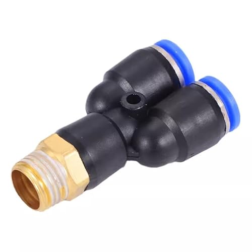 1 Stück Messing Ellenbogen T Pneumatische Fitting Push-in for 1/8 "-1/2" BSPT & 4-16mm Rohre Luft Vakuum(12-02 Px) von CEQFSWHQ