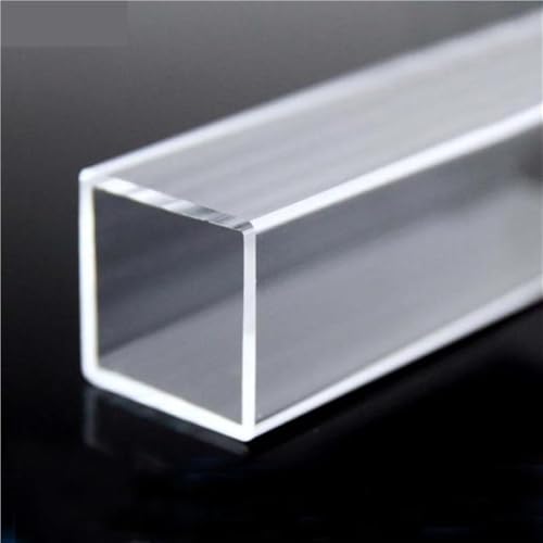 1 Stück klares Acryl-Vierkantrohr – Hohlkanal, transparentes Kunststoffrohr PMMA for individuelle Projekte(240MMX25X25X2MM) von CEQFSWHQ