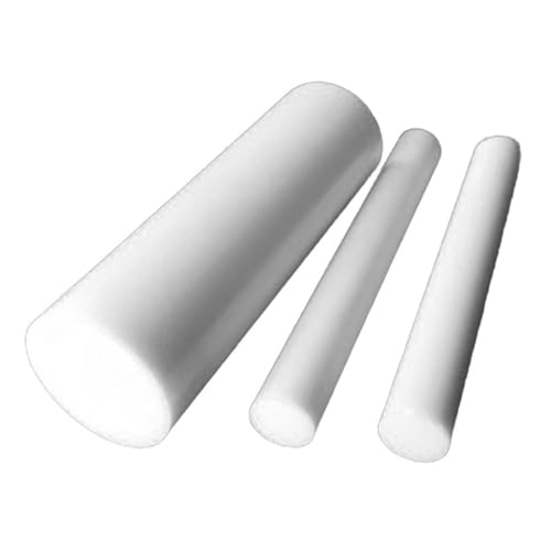 1 Stück weißer Nylonstab – abriebfeste Rundstange for die CNC-Bearbeitung – erhältlich in den Längen 100 mm, 250 mm und 500 mm(250x280mm) von CEQFSWHQ