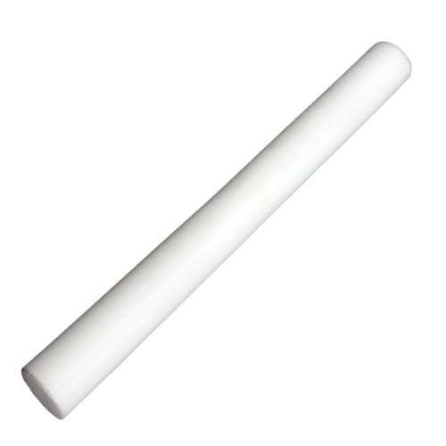 1 Stück weißer Nylonstab – abriebfeste Rundstange for die CNC-Bearbeitung – erhältlich in den Längen 100 mm, 250 mm und 500 mm(500x220mm) von CEQFSWHQ
